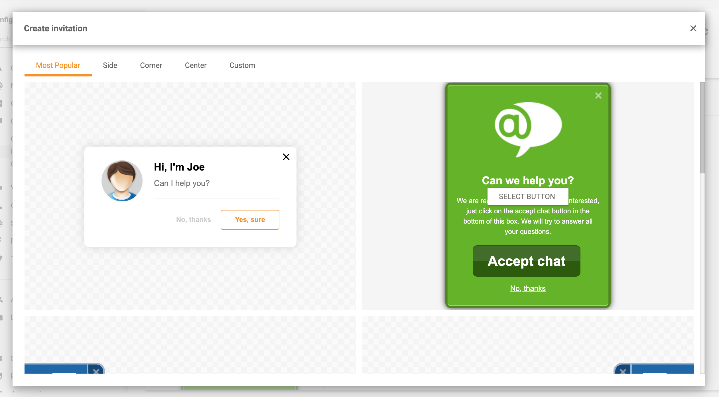 Značajka proaktivnih poziva za chat u LiveAgent-u