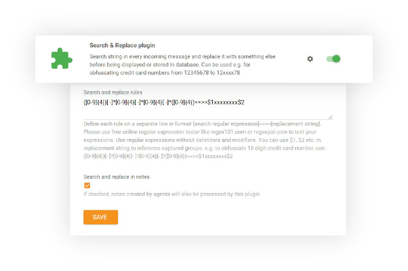 Značajka pretraživanja i zamjene u LiveAgentu