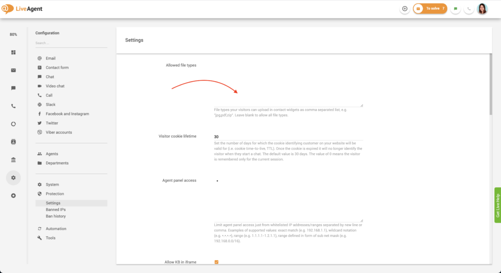Ograničavanje vrsta datoteka