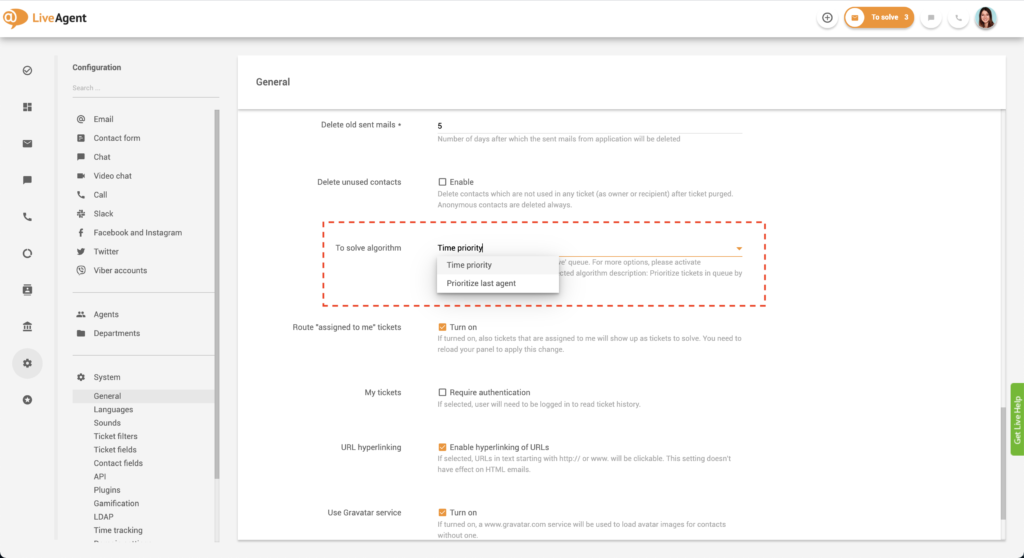 Postavke prioriteta Za riješiti