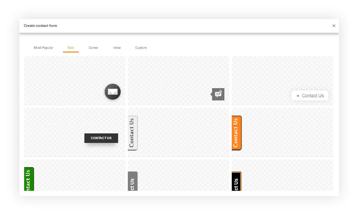 Galerija LiveAgent Obrazaca za Kontakt