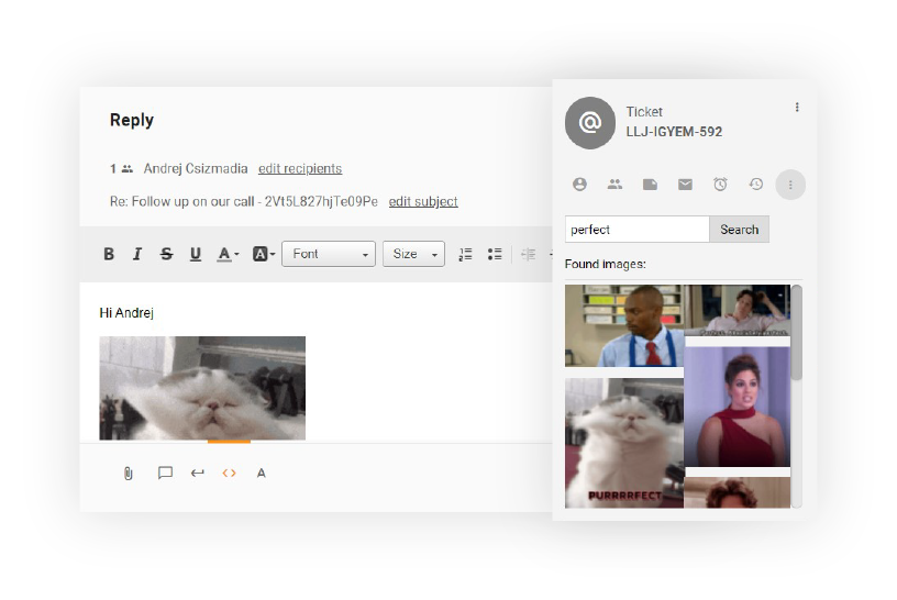 GIF-ovi u tiketima LiveAgent