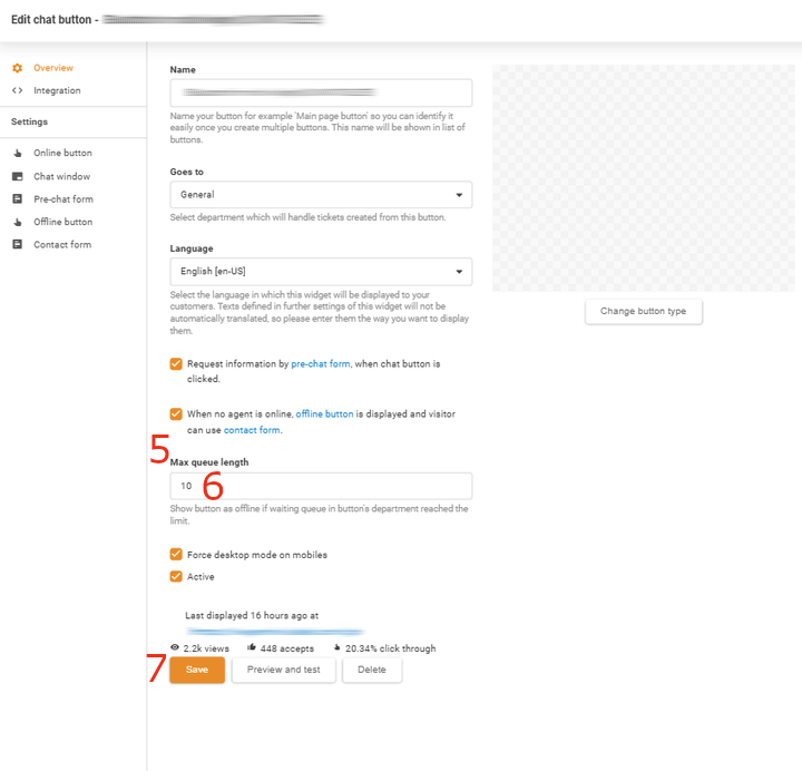 Promjena maksimalne duljine reda čekanja na 10 u LiveAgent-u