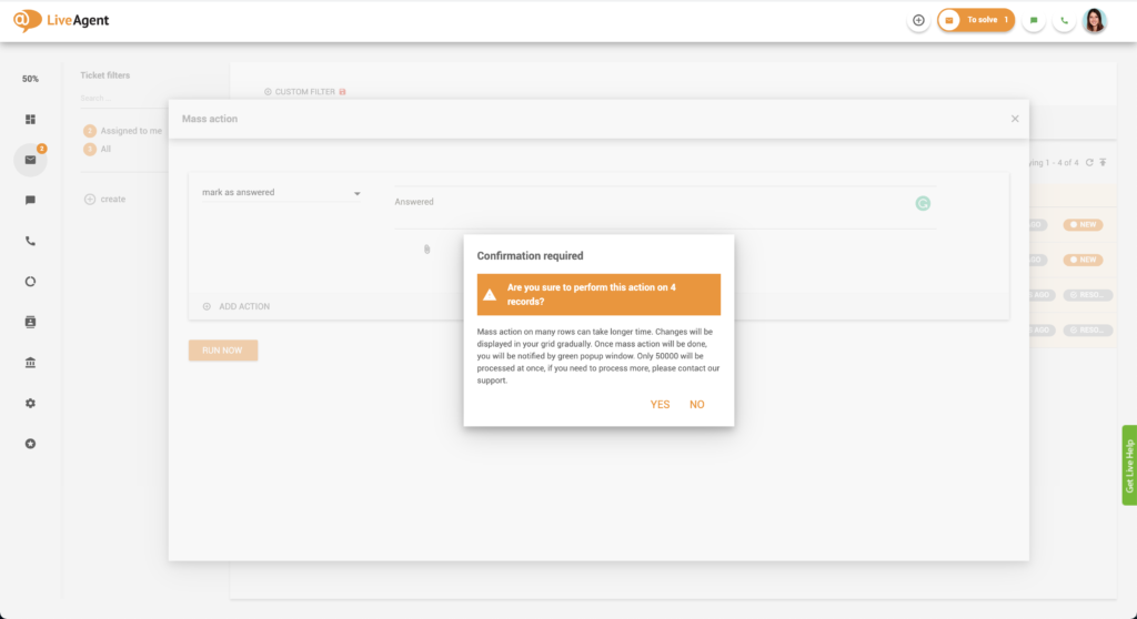 Dijalog potvrde masovne akcije