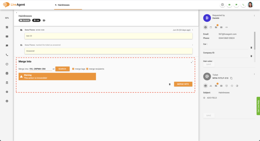 Spajanje dvije karte
