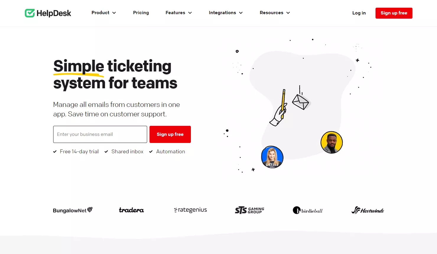 Helpdesk početna stranica