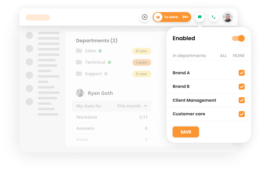 Primjer distribucije chata