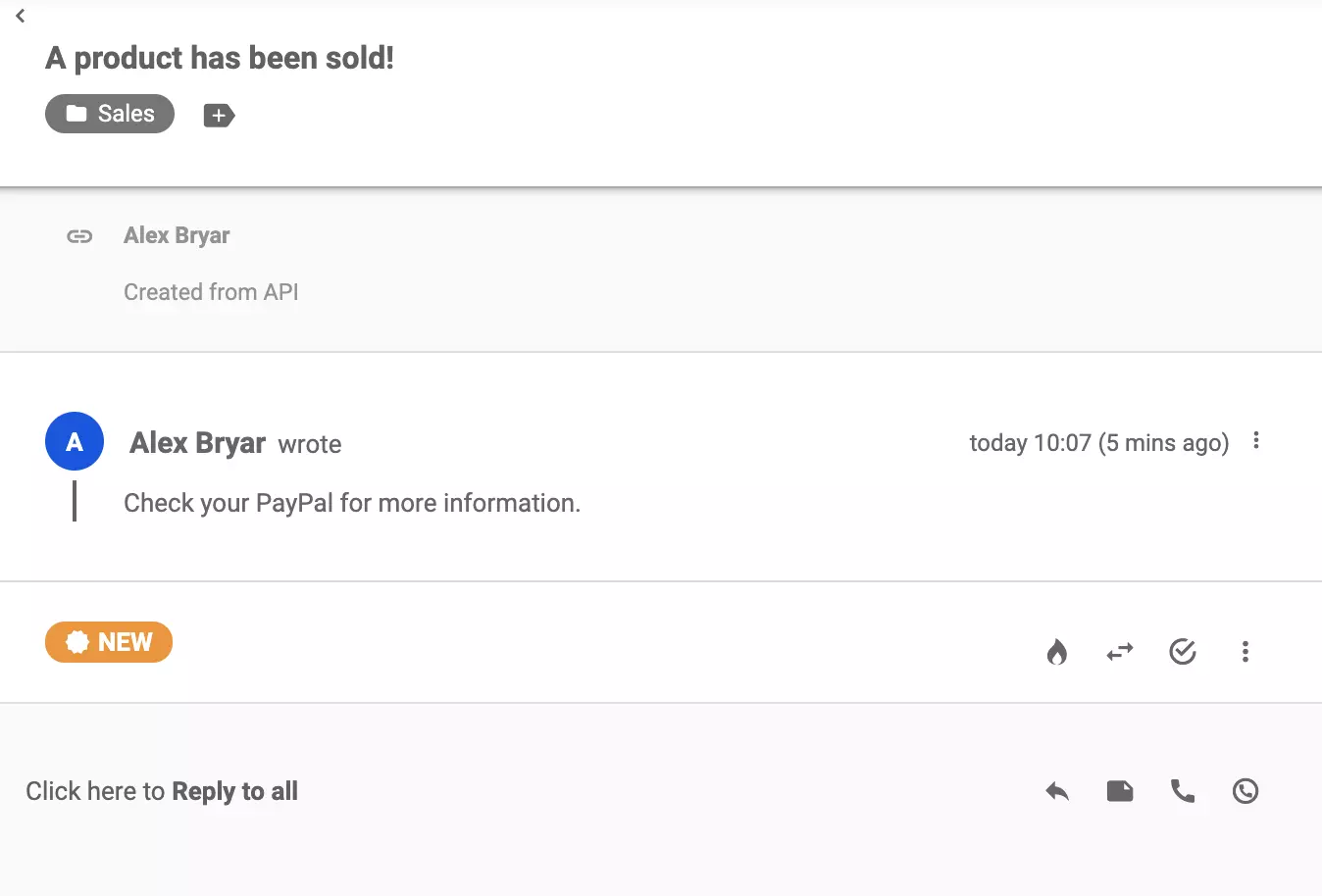 Prikaz tiketa u LiveAgent-u nakon uspješne integracije putem Zapier-a