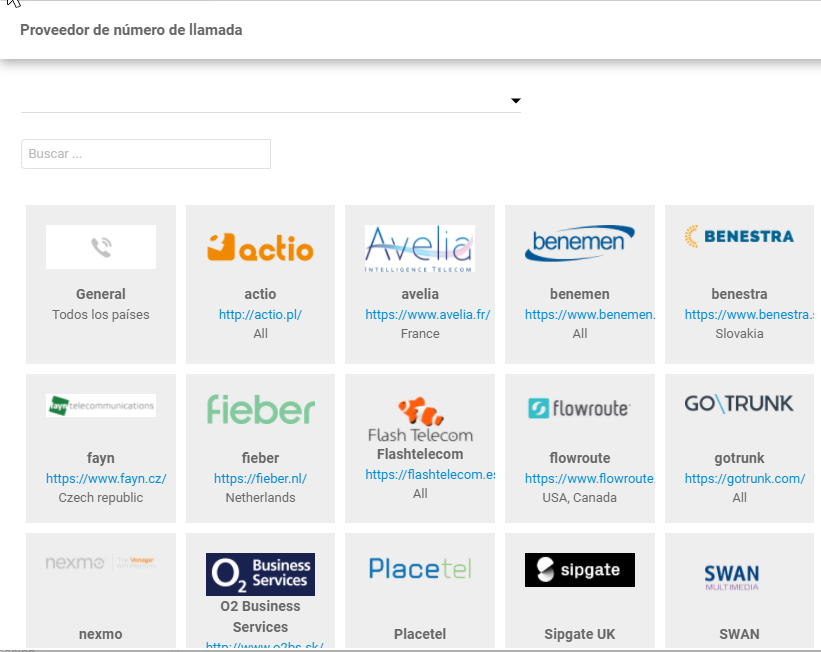 Pretraga pružatelja Flash Telecom