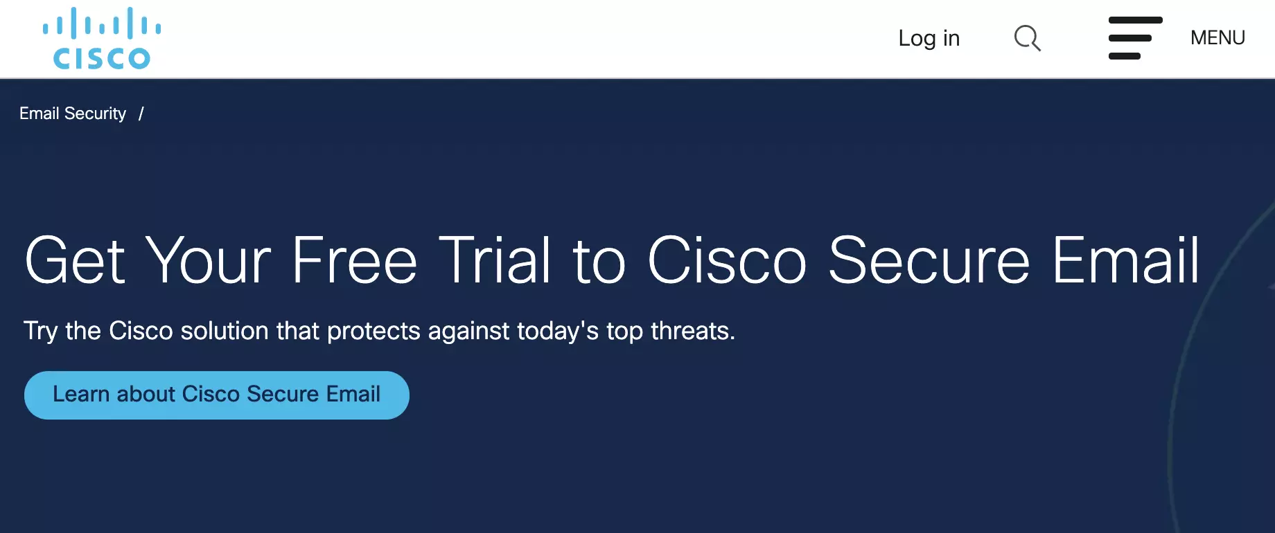 Cisco Trial Signup