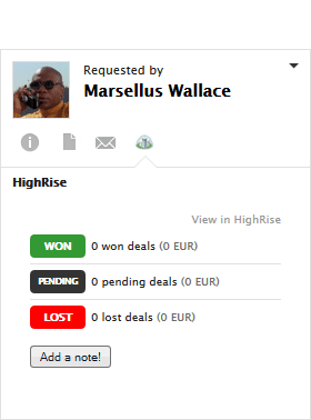 Highrise LiveAgent integracija