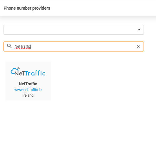 NetTraffic provider selection in LiveAgent