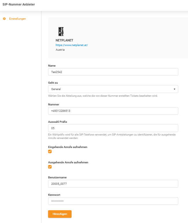 NETPLANET vjerodajnice