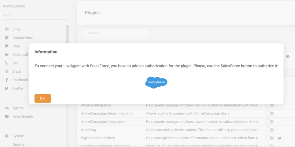 Salesforce integracija prijava