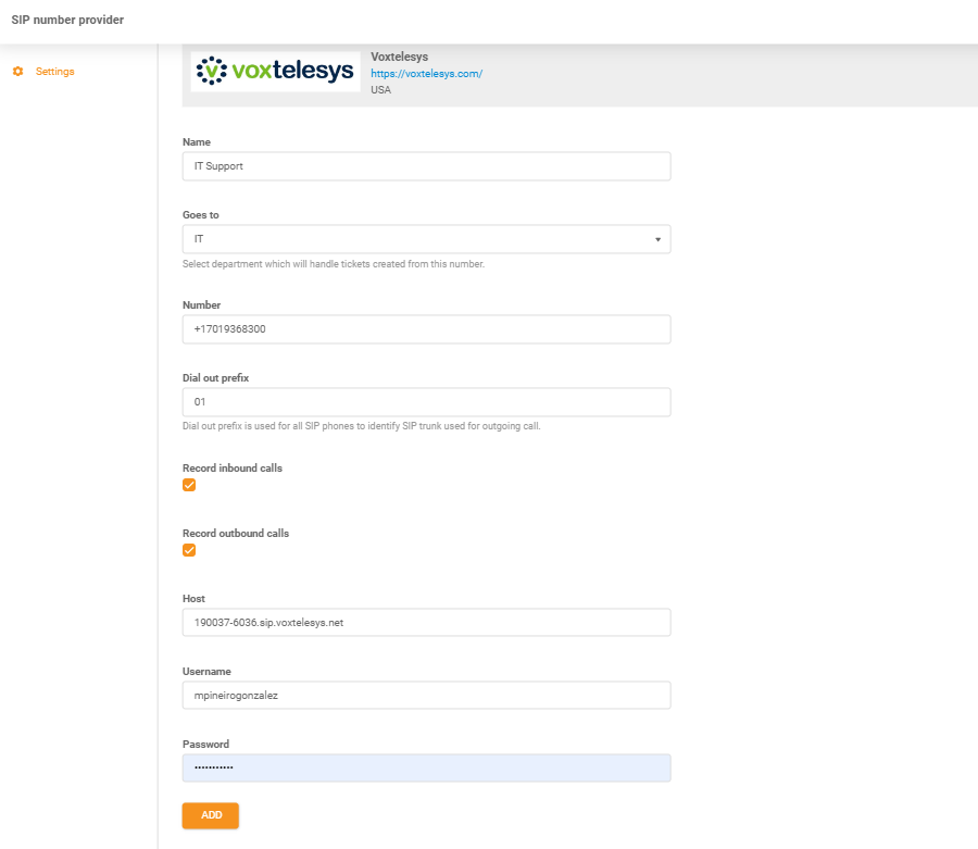Voxtelesys vjerodajnice