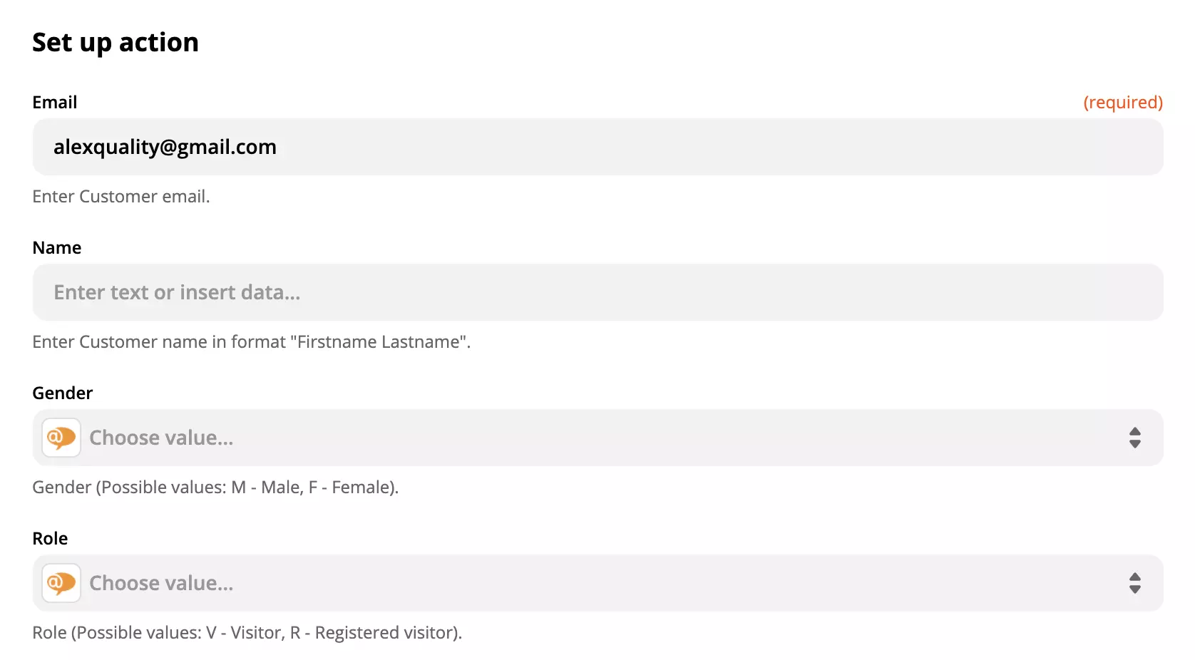 Postavljanje LiveAgent akcije na Zapier-u