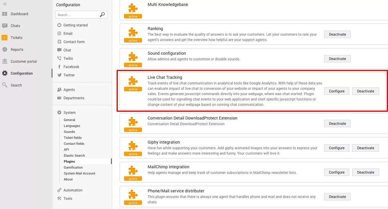 LiveAgent praćenje chata