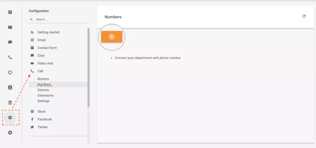 LiveAgent navigacija