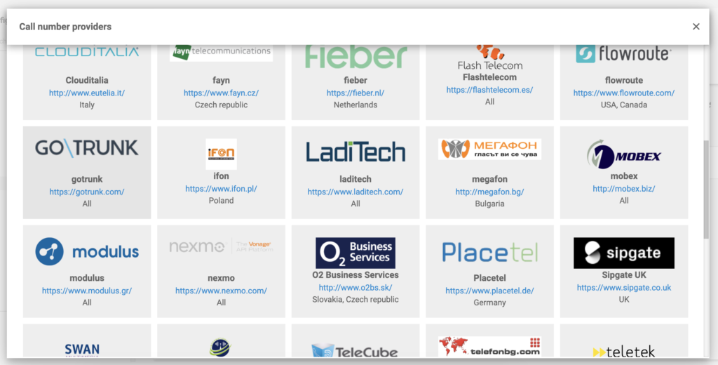 GoTrunk na popisu VoIP davatelja u LiveAgent-u