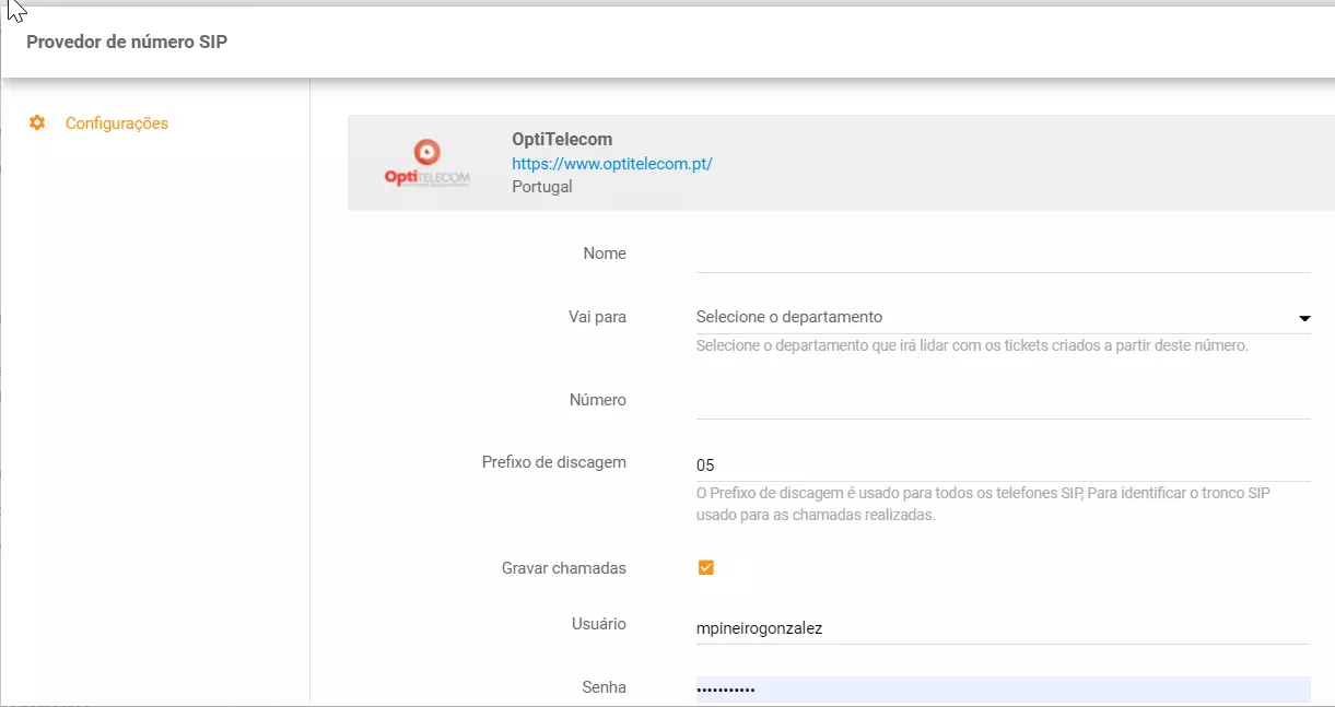 Konfigurirajte Yootel telefonski broj u LiveAgent-u