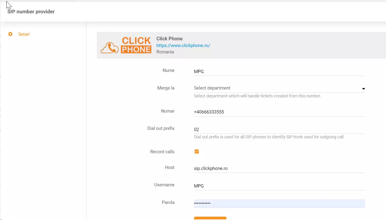 ClickPhone акредитиви