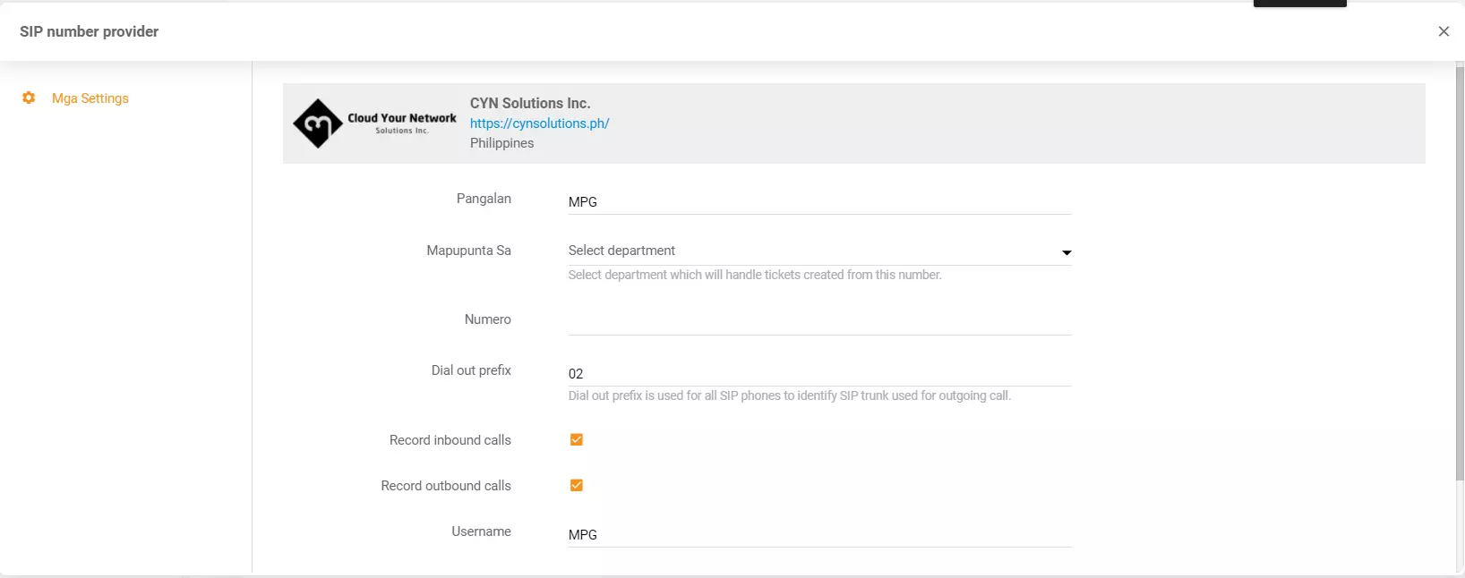 CYN Solutions Inc vjerodajnice
