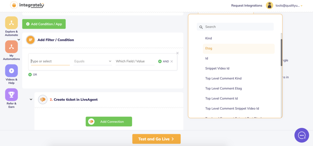 Automation builder za detaljne radne tokove