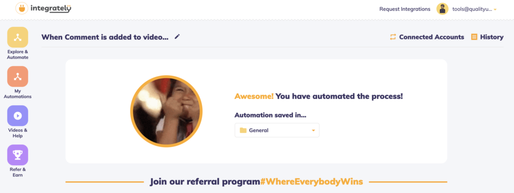 Završni dodaci između LiveAgent i Youtube integracije