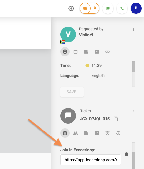 LiveAgent Feederloop integracija unutar karte