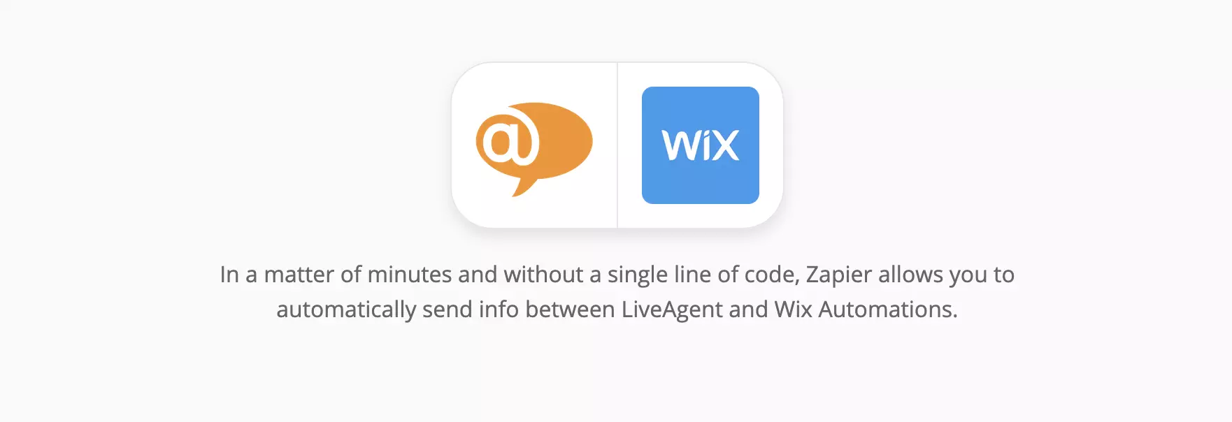 LiveAgent i Wix stranica integracije na Zapier-u