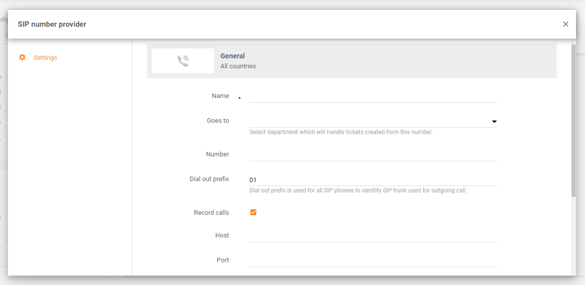 Magenta integracija u LiveAgent - Konfiguracija brojeva