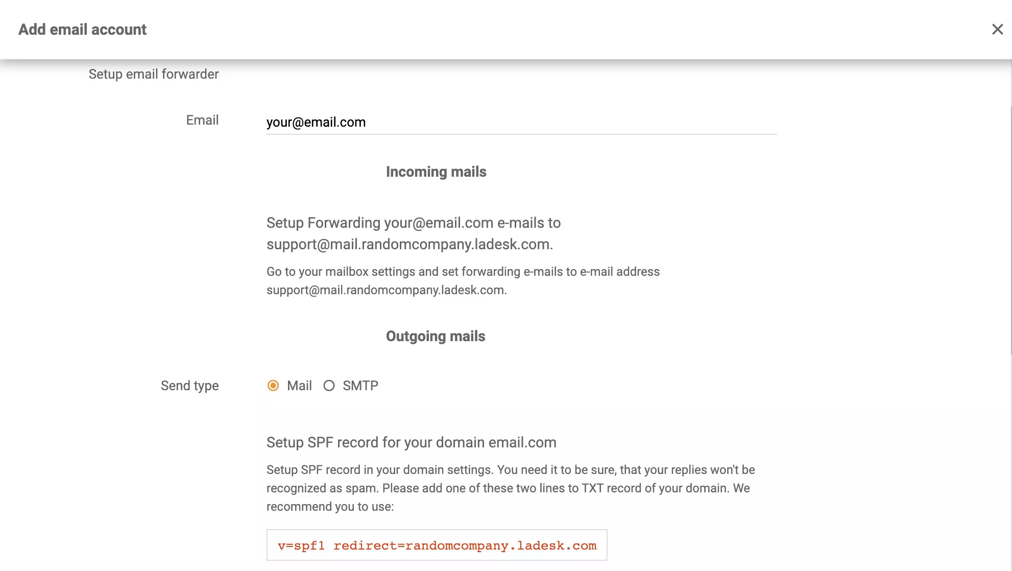 Postavljanje preusmjeravanja e-pošte Microsoft Exchange Server u LiveAgent