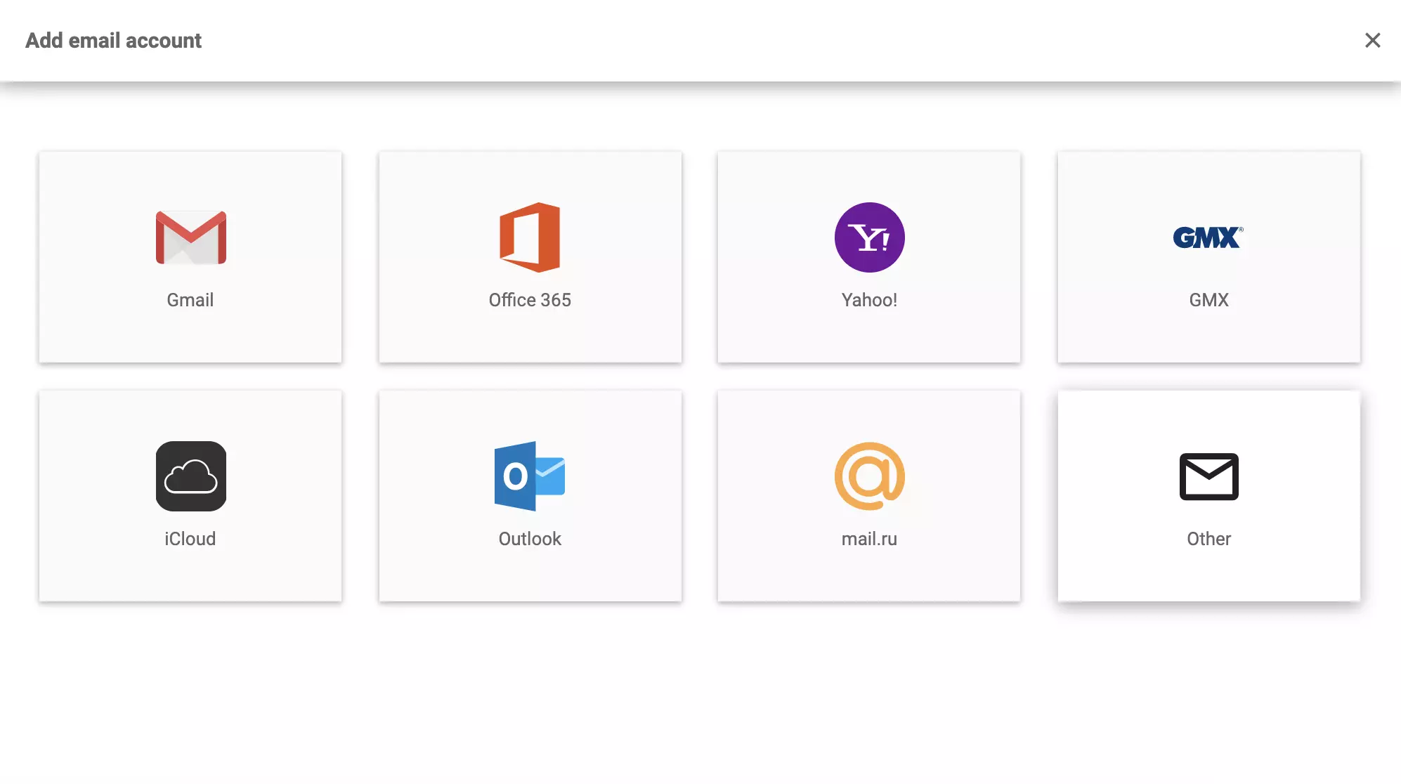 Opcije konfiguracije e-mail računa LiveAgent