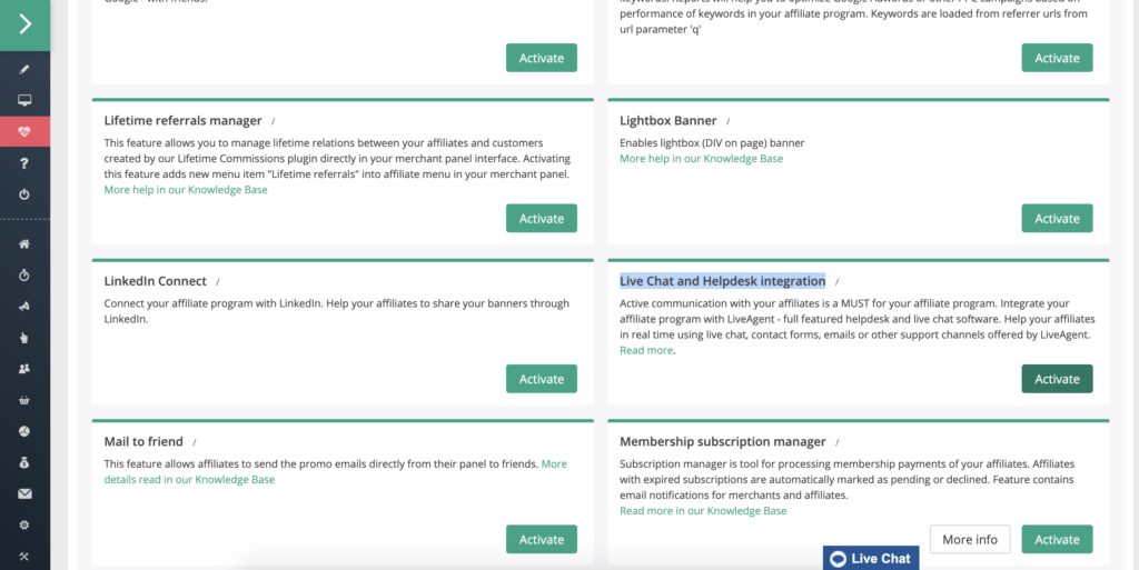 Popis značajki s Helpdesk migracijom