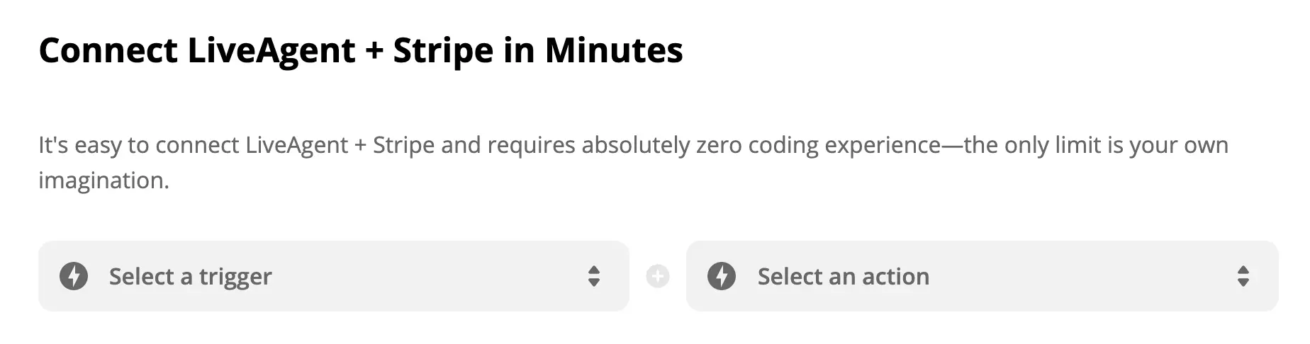 LiveAgent i Stripe stranica integracije na Zapier-u