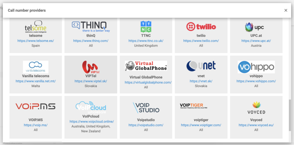 VoIPcloud na popisu VoIP pružatelja