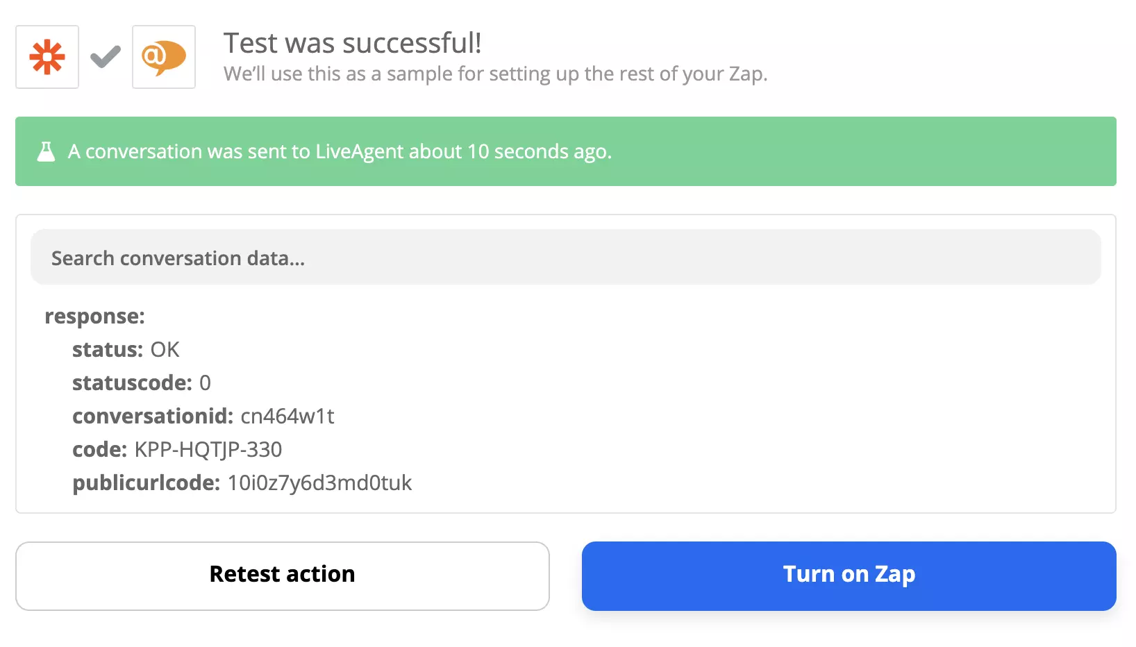 Uspješan test Xero i LiveAgent integracije na Zapier-u