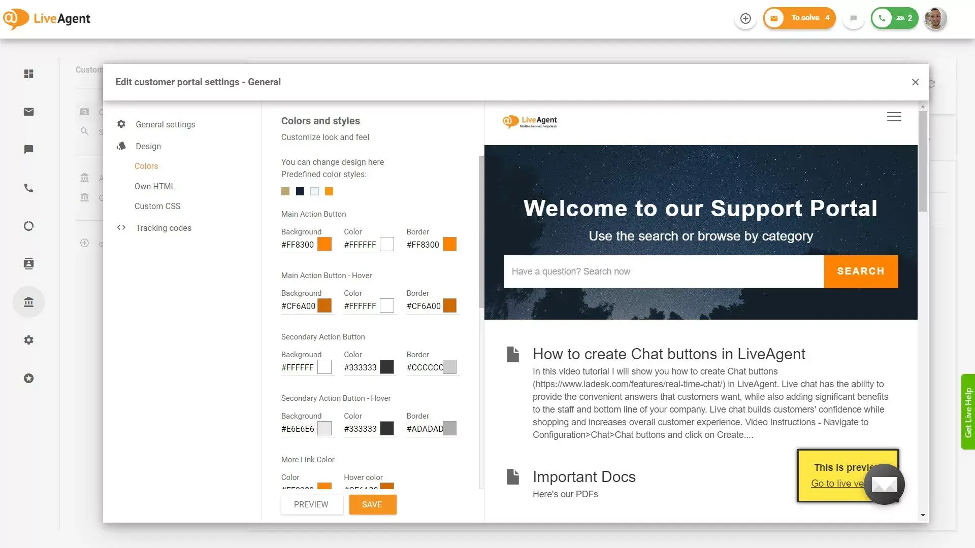 LiveAgent baza znanja