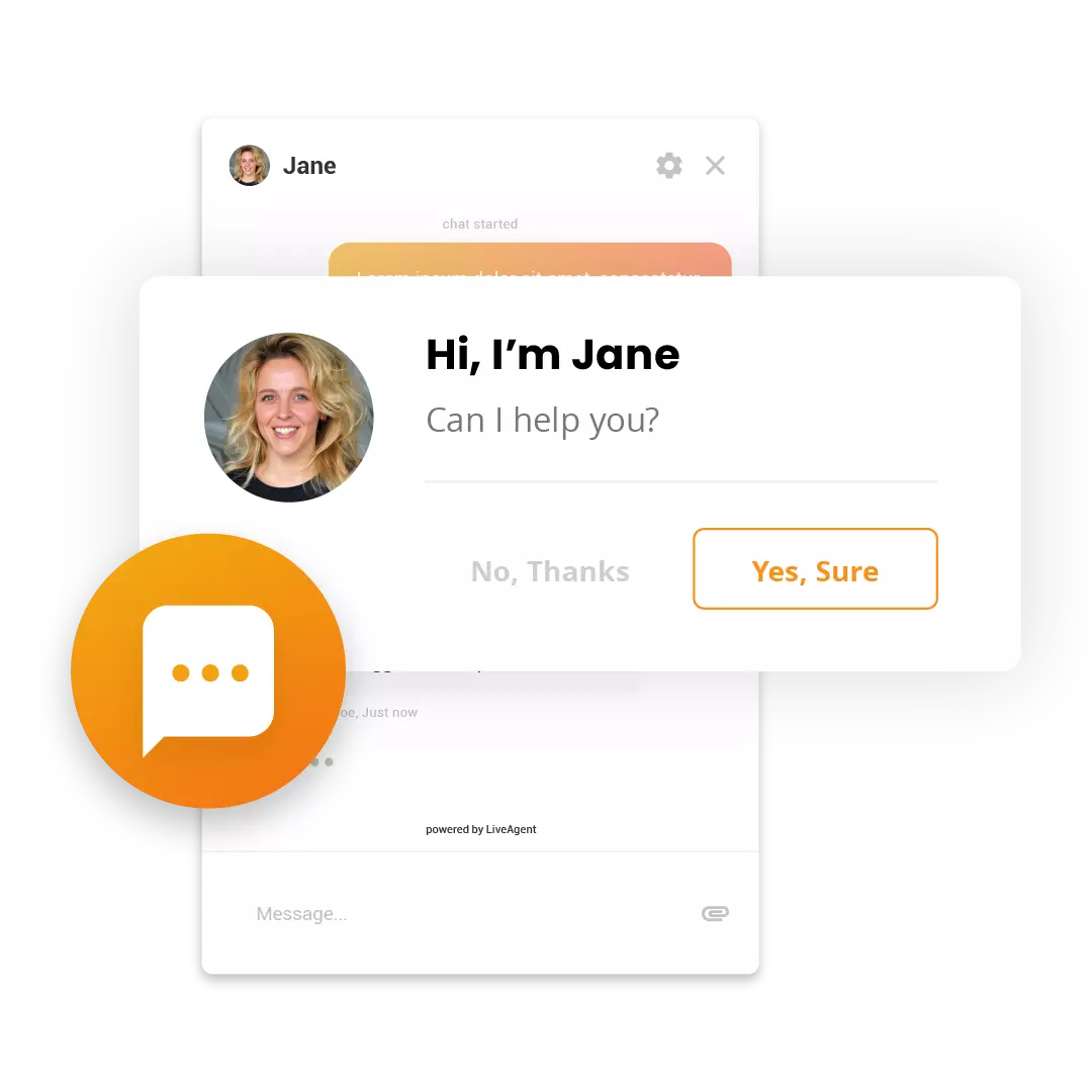 LiveAgent proaktivna pozivnica za chat