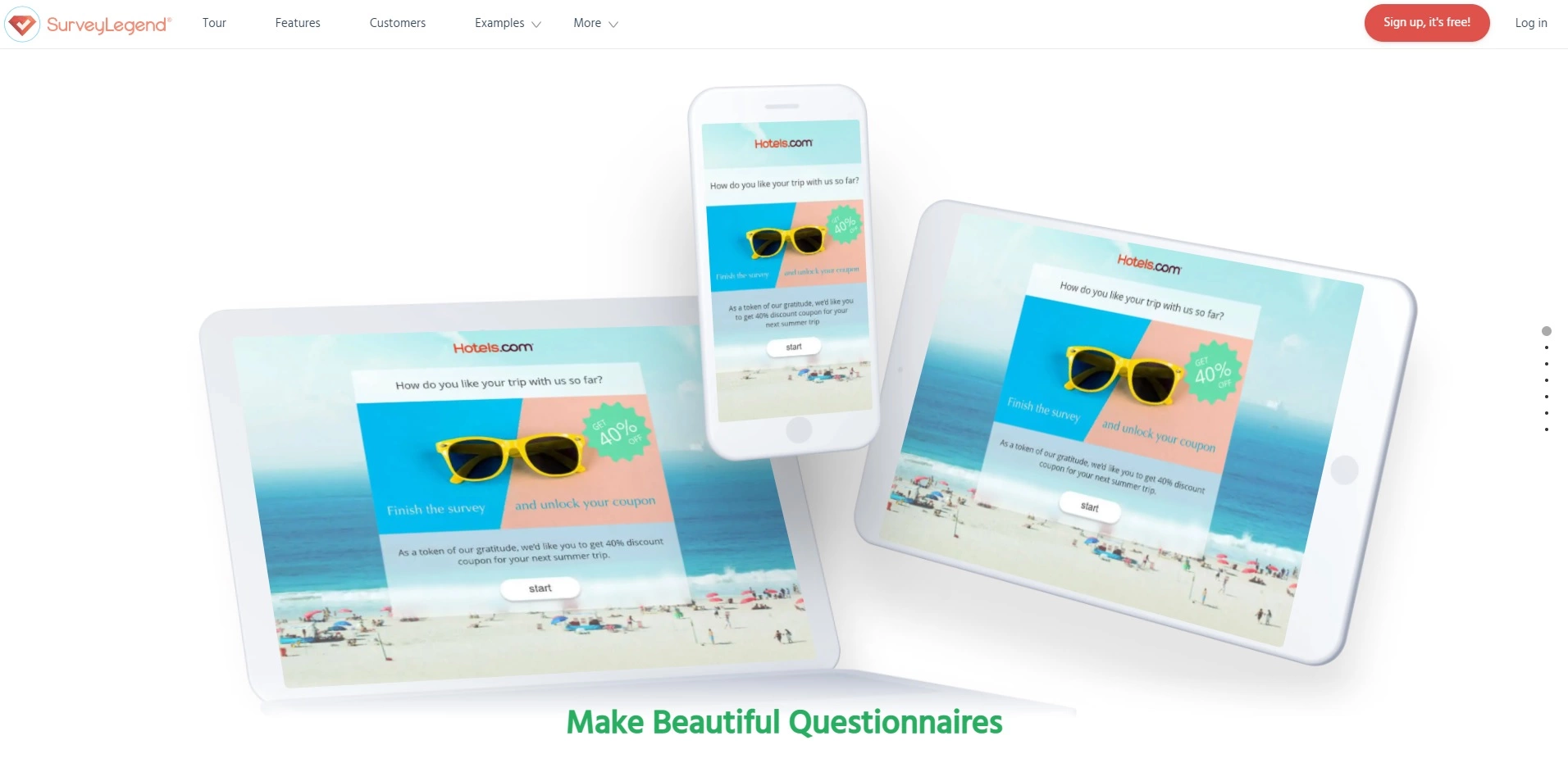 Početna stranica SurveyLegend