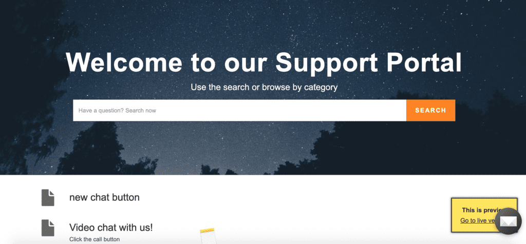 Primjer portala za korisnike