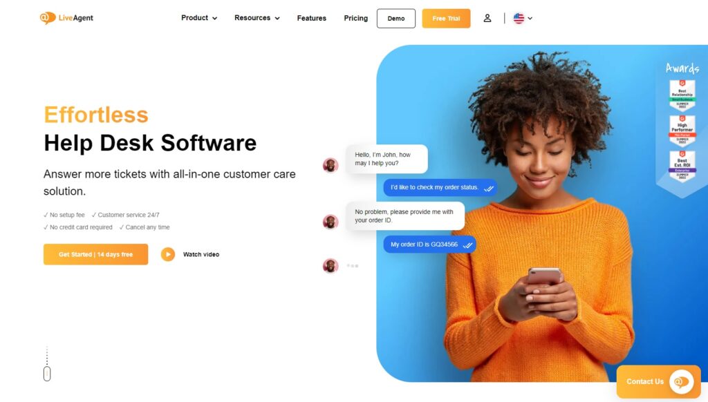 LiveAgent help desk softver